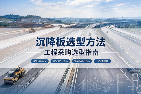 台前沉降板选择方法
