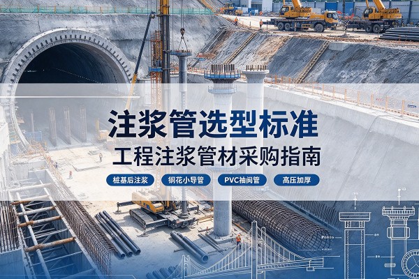 台前注浆管选型标准